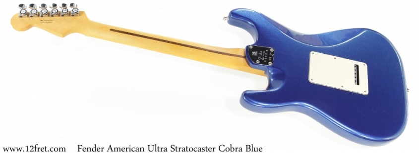 Fender American Ultra Stratocaster Cobra Blue Full Rear View