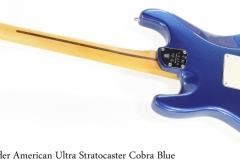 Fender American Ultra Stratocaster Cobra Blue Full Rear View