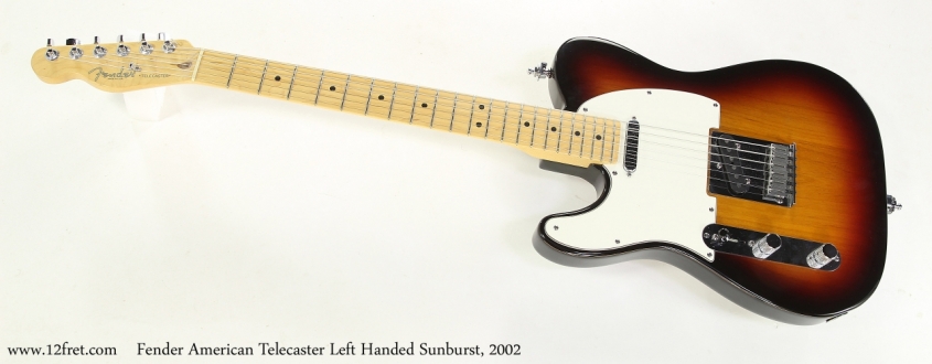 Fender American Telecaster Left Handed Sunburst, 2002  Full Front VIew