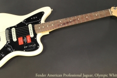 Fender American Professional Jaguar, Olympic White Full Front View