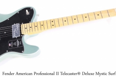 Fender American Professional II Telecaster® Deluxe Mystic Surf Green Full Front View