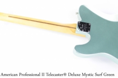 Fender American Professional II Telecaster® Deluxe Mystic Surf Green Full Rear View