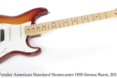 Fender American Standard Stratocaster HSS Sienna Burst, 2015 Full Front View