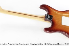 Fender American Standard Stratocaster HSS Sienna Burst, 2015 Full Rear View