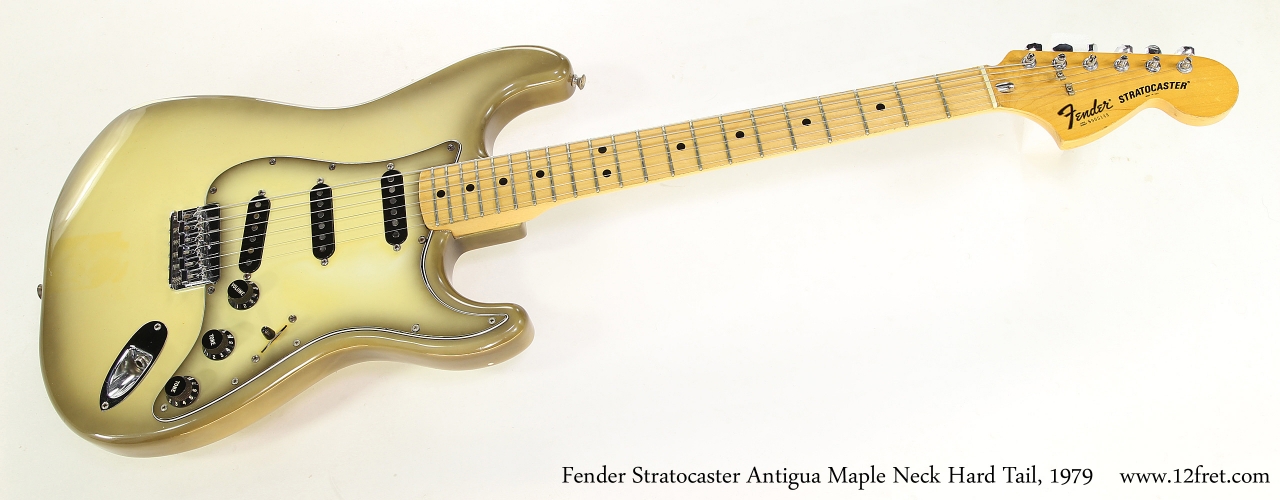 Fender Stratocaster Antigua Maple Neck Hard Tail, 1979  Full Front View
