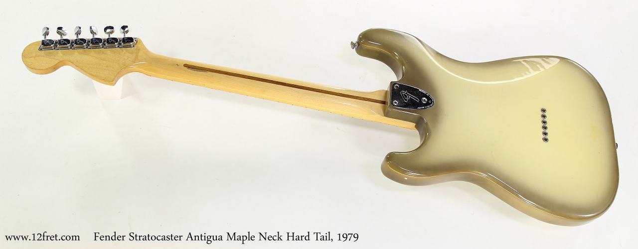 Fender Stratocaster Antigua Maple Neck Hard Tail, 1979  Full Rear View