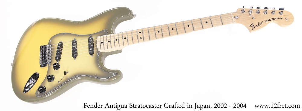 Fender Antigua Stratocaster Crafted in Japan, 2002 - 2004 Full Front View