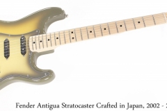 Fender Antigua Stratocaster Crafted in Japan, 2002 - 2004 Full Front View