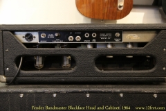 Fender Bandmaster Blackface Head and Cabinet, 1964   Head Rear Panel View