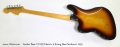 Fender Bass VI MIJ Electric 6-String Bass Sunburst 1995  Full Rear View