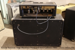 fender-bassman-headaFender Bassman Amp Blackface Head and 2x12 Cabinet, 1964   Full Rear View-cab-1964-cons-full-rear