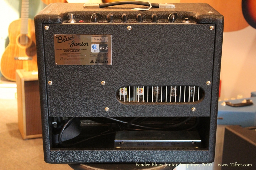Fender Blues Junior Amplifier, 2010 Full Rear View