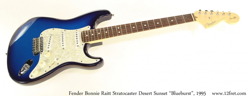 Fender Bonnie Raitt Stratocaster Desert Sunset "Blueburst", 1995 Full Front View