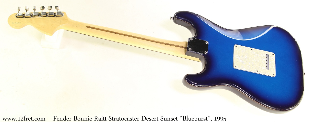Fender Bonnie Raitt Stratocaster Desert Sunset "Blueburst", 1995 Full Rear View
