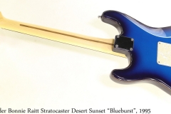 Fender Bonnie Raitt Stratocaster Desert Sunset "Blueburst", 1995 Full Rear View