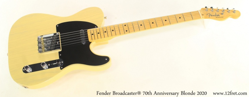 Fender Broadcaster® 70th Anniversary Blonde 2020 Full Front View