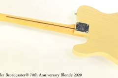 Fender Broadcaster® 70th Anniversary Blonde 2020 Full Rear View