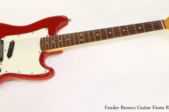 Fender Bronco Guitar Fiesta Red, 1974 Full Front View