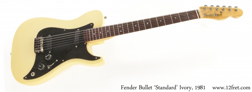 Fender Bullet 'Standard' Ivory, 1981 Full Front View