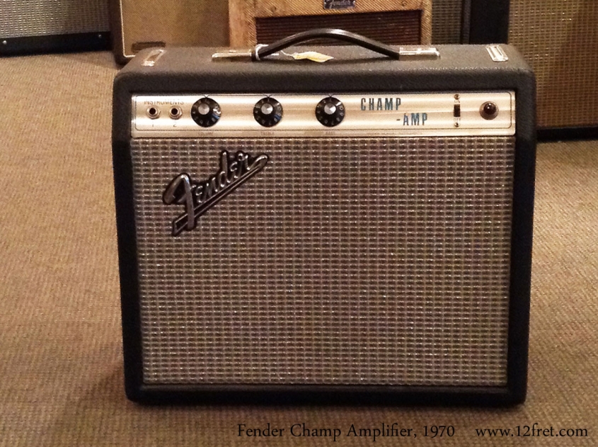 Fender Champ Amplifier, 1970 Full Front View