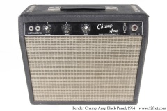 Fender Champ Amp Black Panel, 1964 Full Front View