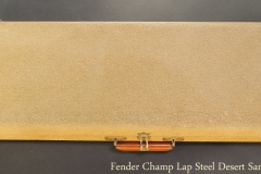 Fender Champ Lap Steel Desert Sand, 1962 Case Closed View