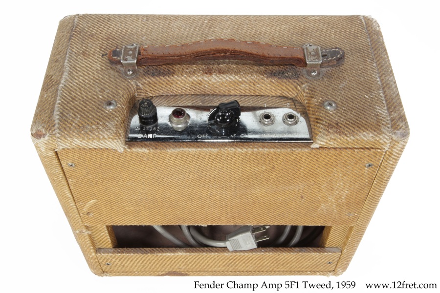 Fender Champ Amp 5F1 Tweed, 1959 Top View