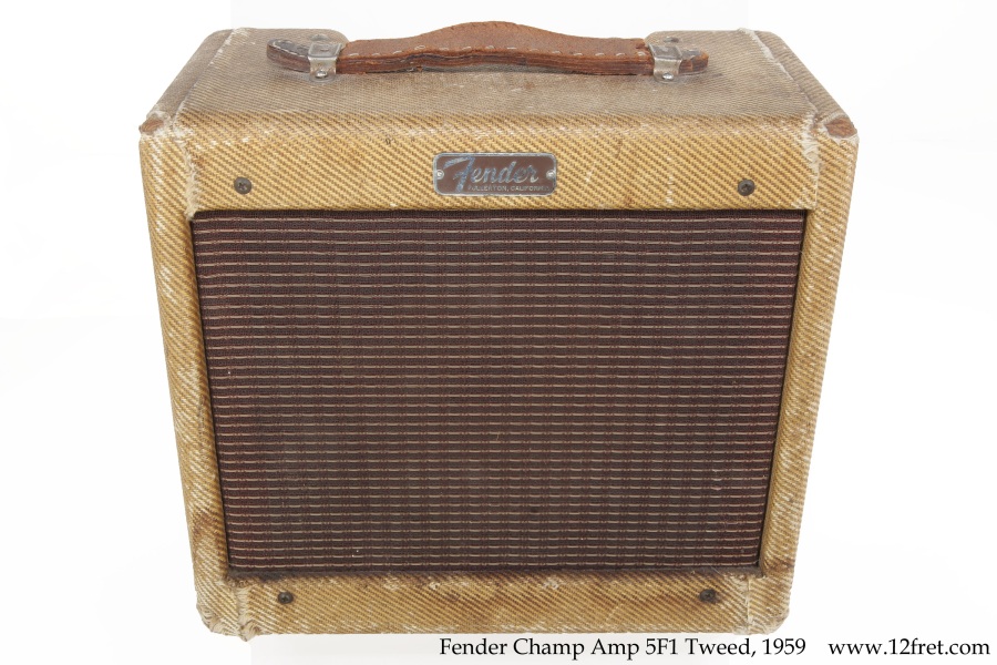 Fender Champ Amp 5F1 Tweed, 1959 Full Front View
