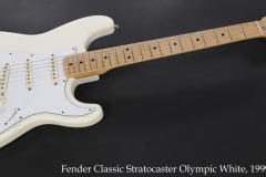 Fender Classic Stratocaster Olympic White, 1999 Full Front View