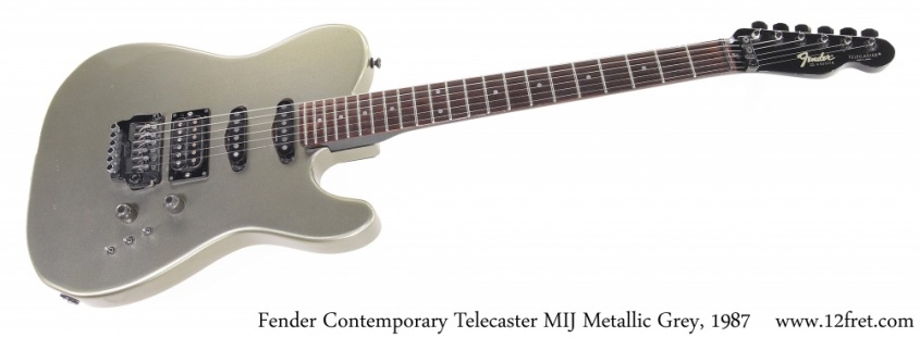 Fender Contemporary Telecaster MIJ Metallic Grey, 1987 Full Front View