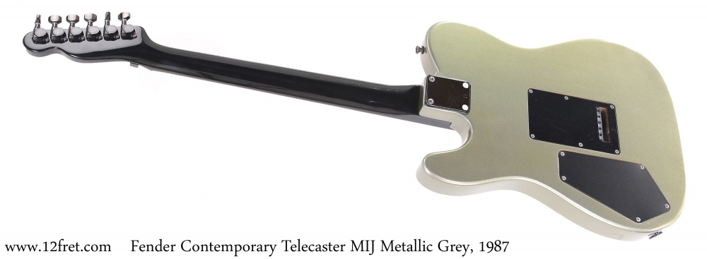 Fender Contemporary Telecaster MIJ Metallic Grey, 1987 Full Rear View