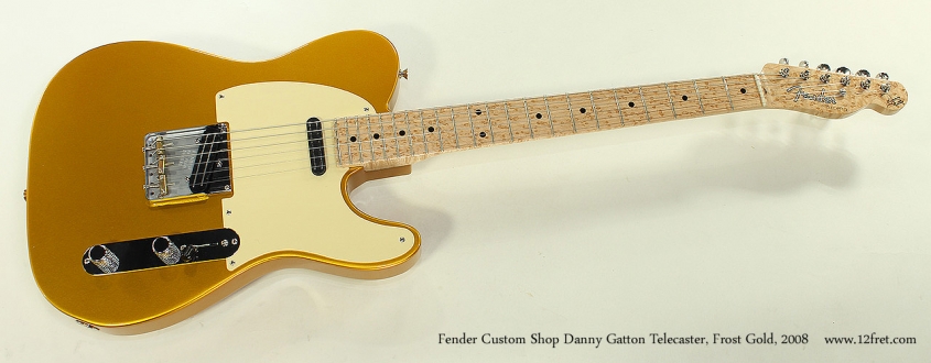 Fender Custom Shop Danny Gatton Telecaster, Frost Gold, 2008 Full Front View