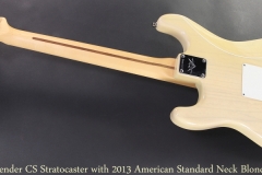 Fender CS Stratocaster with 2013 American Standard Neck Blonde, 2005, Blonde Full Front View