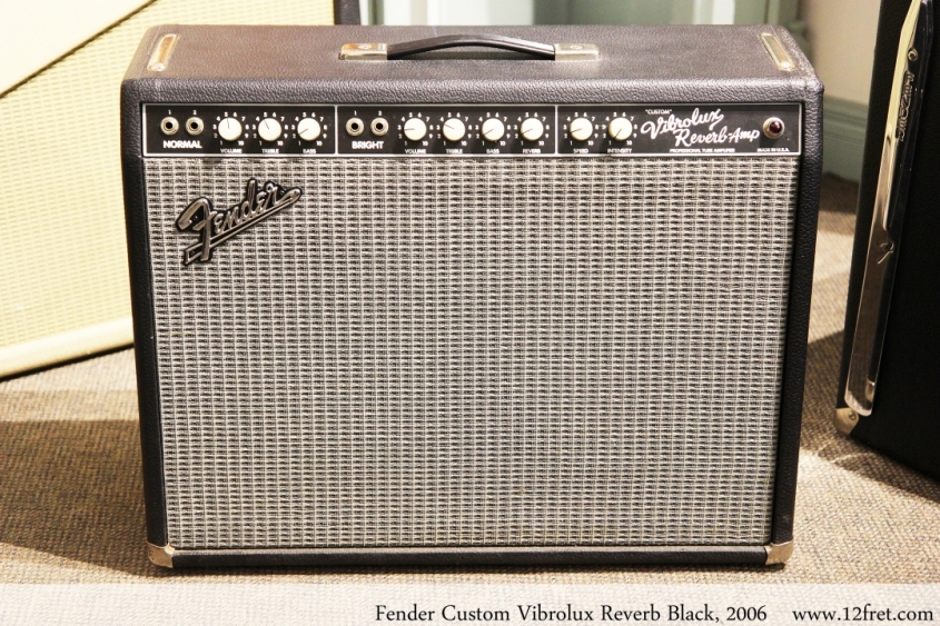 Fender Custom Vibrolux Reverb Black, 2006 Full Front View