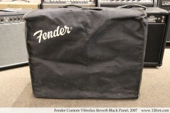 Fender Custom Vibrolux Reverb Black Panel, 2007 Front Cover View