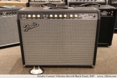Fender Custom Vibrolux Reverb Black Panel, 2007 Full Front View