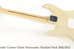 Fender Custom Classic Stratocaster, Standard Neck 2005/2013 Full Rear View