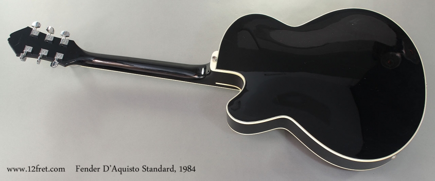 Fender D'Aquisto Standard 1984 full rear view