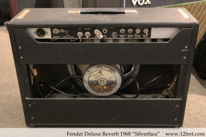 Fender Deluxe Reverb 1968 "Silverface" Full Rear View