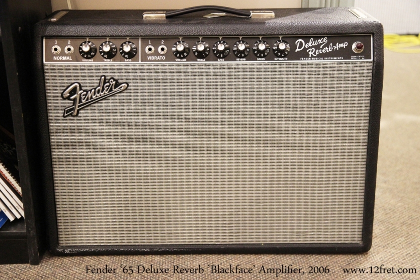 Fender '65 Deluxe Reverb 'Blackface' Amplifier, 2006  Full Front View
