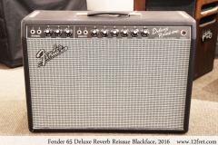 Fender 65 Deluxe Reverb Reissue Blackface, 2016 Full Front View
