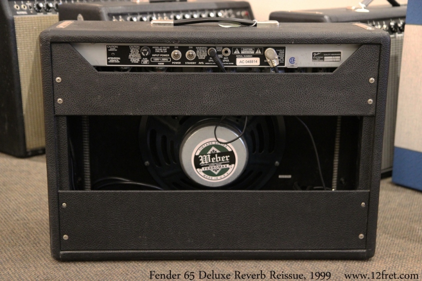 Fender 65 Deluxe Reverb Reissue, 1999 Full Rear View