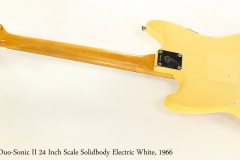 Fender Duo-Sonic II 24 Inch Scale Solidbody Electric White, 1966  Full Rear View