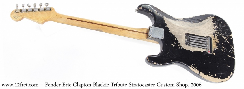Fender EC Blackie Tribute Stratocaster Custom Shop, 2006Full Rear View