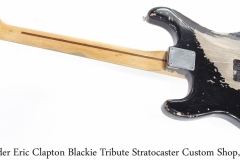 Fender EC Blackie Tribute Stratocaster Custom Shop, 2006Full Rear View