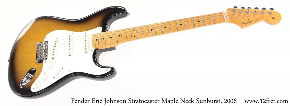 Fender Eric Johnson Stratocaster Maple Neck Sunburst, 2006 Full Front View