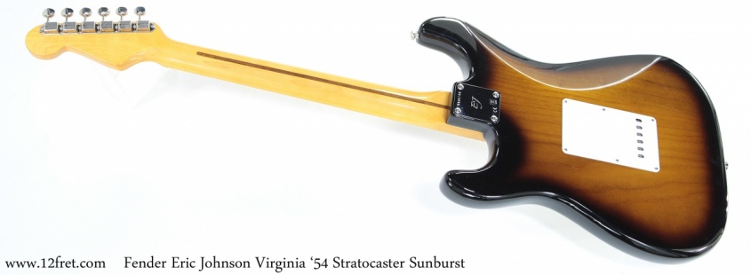 Fender Eric Johnson Virginia '54 Stratocaster Sunburst Full Rear View