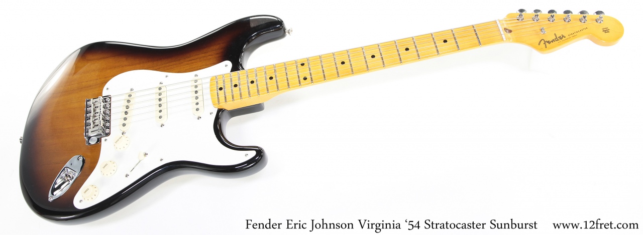 Fender Eric Johnson Virginia '54 Stratocaster Sunburst Full Front View