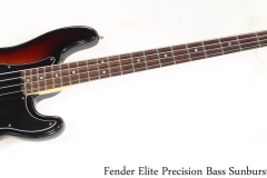 Fender Elite Precision Bass Sunburst, 2016 Full Front View
