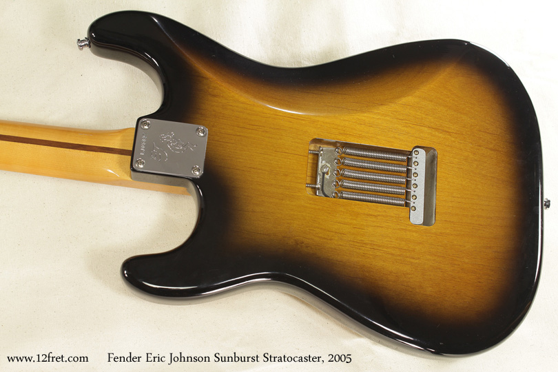 Fender Eric Johnson Sunburst Stratocaster 2005 back